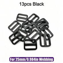 HSDOUBLE 13pcs/Pack Multi-Color Plastic Tri-Glide Slider Buckles, 10/15/20/25mm Webbing Buckles, Suitable For Pet Leashes, Backpacks, DIY Sewing - 13pcs - View 12