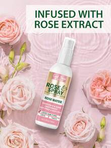Goiple Rose Water Mist, Hair Refreshing Spray, 2-In-1 Detangling Comb With Spray, Moisturizes And Smooths Frizz, Rose Water Hydrating Mist Suitable For Dreadlocks, Braids, Curly Hair, Spiral Hair And Wavy Hair, Refreshing Formula, Suitable For All Hair Types - Travel Size - View 3