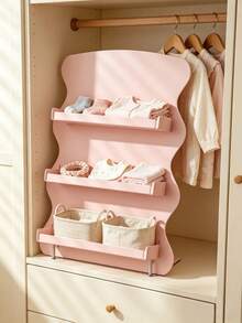 Wavy 2/3 Tier Children's Desktop Bookshelf, Children's Mini Book Storage Organizer, Cute Desktop Magazine Display Rack, Suitable For Nursery And Playroom - Multicolor - View 7