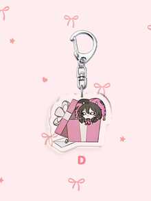 1pc/7pcs Acrylic Bizarre Circus Clown Keychain, Cute Anime Character Pendant, Anime The Freak Circus Keychain, Bag Accessory,Back To School Best Gifts - Multicolor - View 5