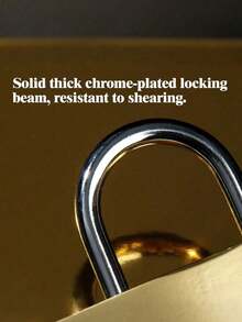 Key Luggage Lock, Small Household Padlock, Anti-Theft Storage Locker Lock, Small Gym Locker Padlock, Metal Padlock For Travel Bags And Suitcases, Compact Design, Metal, Gym Locker - A - View 4