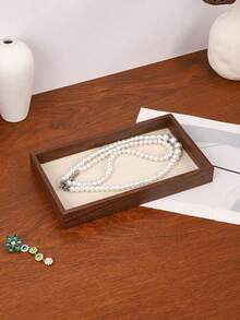 3-Layer Large Capacity Wooden Jewelry Storage Box With Lock, Portable Jewelry Box, Jewelry Storage Box With Drawers For Vanity - Multicolor - View 7