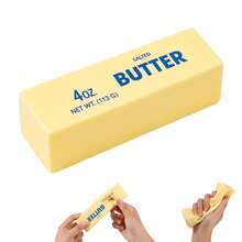 1pc Portable Butter Stick Squishy Toy, Soft Squeeze, Crunchy Feel, Slow Rebound Mochi Squishy, Stress Relief, Sensory Toy, Fun Anxiety Relief, Decompression Toy, Sticker Style, Suitable For Office And Home Use - Multicolor - View 1