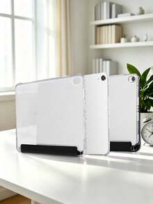 黑色多折筆槽平板保護殼，相容 iPad Mini 4/5/6/7/Air/Air 2/9.7/10.2/10.5/10.9 (Air 4-Air 8)/Pro 11/10th Gen/A16/Pro 11 2024/12.9/Pro 13 2024 機型，內裡因染色批次可能略有色差，內建筆槽，不含筆 - 黑色 - 查看 3