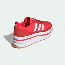 Adidas Clover Women's SL 72 STACK Classic Platform T-Toe Sneakers - Red and White - View 5
