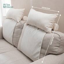 1pc Corduroy Sofa Backrest Pillow, Reading Pillow For Bed, Headboard Cushion, Lumbar Back Support Pillow, Decorative Couch Back Cushion For Living Room & Bedroom - Beige - View 11
