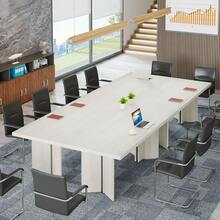 Tribesigns 160 Conference Table, 160CM L X 80CM W X 75CM H Inches Rectangular Meeting Table, Large Modern Seminar Boardroom Desk For Office Meeting Conference Room - A - View 2