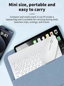 AKKHOO Combos de teclado y ratón - Blanco - Ver 6