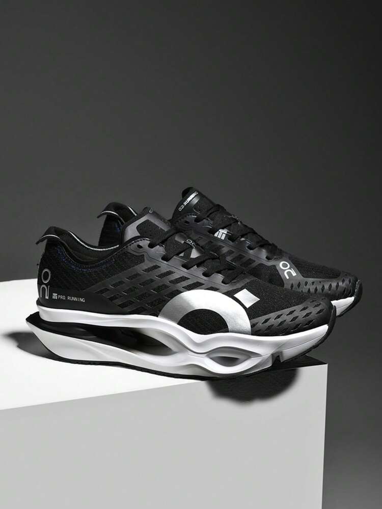 Men's Running Shoes Outdoor Mesh Cushioning Breathable Trainer Shoes Luxury Shoes Couple Off-Road Fashion Sneakers Race - Black - View 1