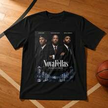 Maglietta da Basket NovaFellas, T-shirt Villanova Mafia, Grafica New York Hoops, Regalo Vintage per Tifosi del Giorno della Partita XWSQ - nero - Visualizzare 2