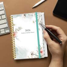 2026 Planner - Weekly Monthly Planner 2026 From January 2026 To December 2026, Planner 2026 With 12 Monthly Tabs, Inner Pocket, 6.4 X 8.5, Pink Floral - Pink Floral - View 8