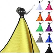 Magnetic Towel, Magnetic Clip For Golf Towel, Microfiber Fabric Waffle Pattern Towels Industrial Strength Magnet For Strong Hold To Golf Carts Or Clubs 1 - Yellow - View 9