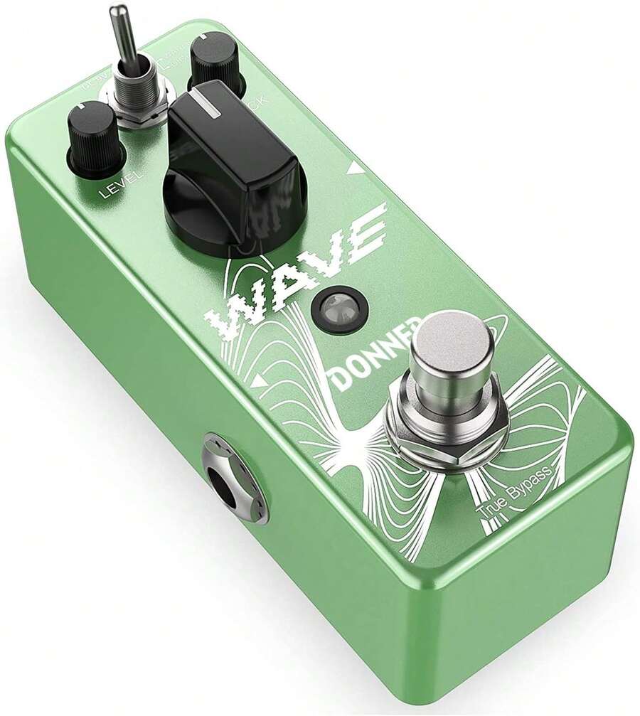 Donner Wave Delay Pedal For Electric Guitar, Digital &Amp; Analog Warm Delay 2 Modes Guitar Effect Pedal For Pedalboards True Bypass - ColorF - View 1