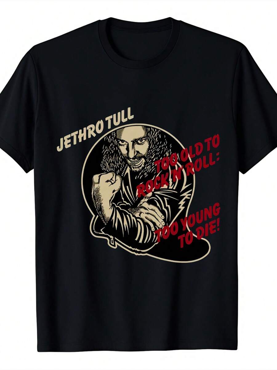Men Sports Tees & Tanks - 黑色 - 查看 1