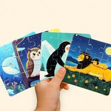 beartale 36pcs/Set Parent-Child Animal Puzzle Toys, Montessori Games, Parent-Child Matching Games, Colorful Preschool Educational Toys, Fine Motor Skills Activities, Early Learning Classroom Teaching Aids, Children's Birthday Gifts, Back To School, Halloween, Christmas - Multicolor - View 7