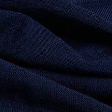 Adidas Men's Spring/Summer Vintage Knit Comfortable Sports Casual Stand Collar Half-Placket Short Sleeve T-Shirt IZ3183 - Deep Indigo - View 5