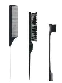 Perfect 3-Piece Hair Comb Set, Including Volumizing Comb, Tail Comb And Hairline Comb, Suitable For Combing Hairline And Nape Hair, Easily Untangling And Smoothing Hair. This Set Combines Multiple Hair Styling Tools And Accessories, Making It An Ideal Choice For Hair Salons, Beauty Parlors, Back To School Season And Travel. - A - View 13