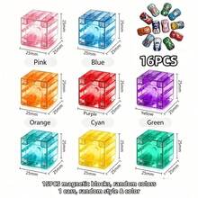 2.5cm Magnetic Stacking Cubes, Small Car Toy; Suitable For Children, Sensory And Montessori Educational Toys Large Magnetic Building Blocks, Magnetic Stacking Cubes, Suitable For Children, Sensory And Montessori Toys, Suitable For 3 Years Old Boys And Girls (Random Color) 2.5 - Multicolor - View 10