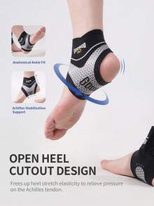 GOUNOD 1PC Lightweight Adjustable Unisex Sport Foot Ankle Support Belt Brace Compression Sleeve For Daily Exercise And Use In Multiple Scenarios- (Need To Distinguish Between The Left And Right Ankle Pads). - Multicolor - View 3