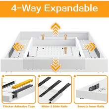 Organizer scorrevole - Bianco - Visualizzare 10