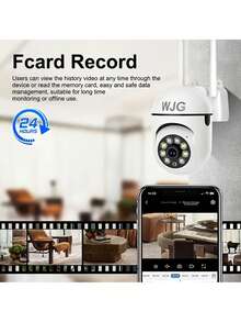 WJG 1or2/4cs 1296P WiFi Surveillance Camera, Intelligent FHD Monitoring, Camera With 360 °/90 ° Pan/Tilt, One Click Voice Call, Two-Way Voice - White - View 6