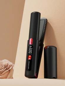 迷你 USB 充電式捲髮棒，負離子護髮，LED 數位溫度控制最高 320°C，便攜式旅行與宿舍使用，隨身造型必備工具 - 多色 - 查看 13