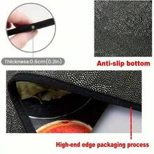 1PC Fashionable Printed Car Trunk Mat, Heart Pattern, Elegant Accessory, Travel Essential, Universal Fit For Multiple Car Models, Car Interior Decoration, Keep Your Trunk Clean And Dry, Personalized Car Trunk Mat. - Heart-shaped - View 6