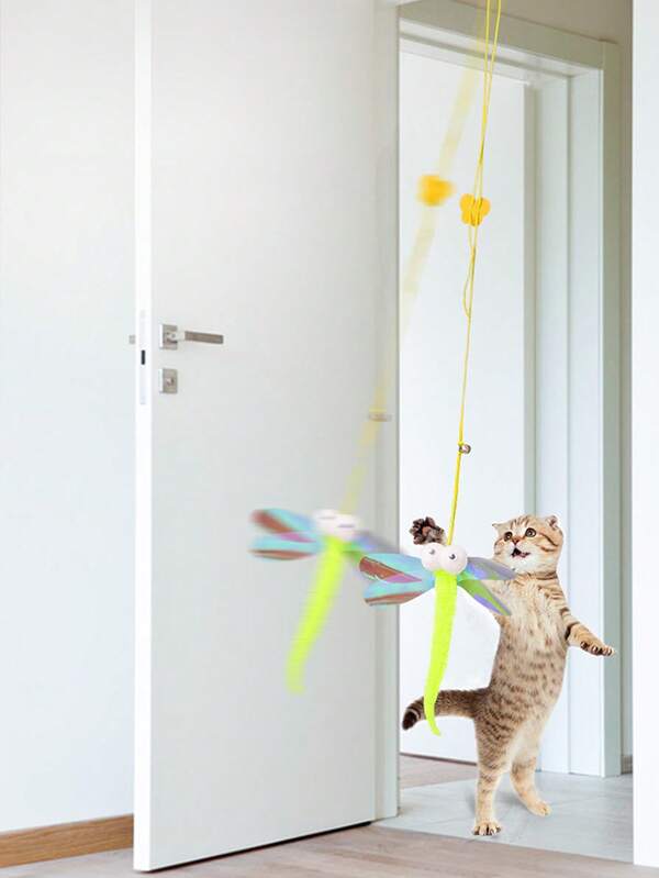 Indoor Cat Toy, Cat Teaser Wand With Elastic Rope, Interactive Cat Toy, Pet Essentials