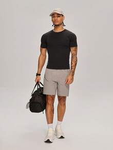 MASKERT Men's Athletic Fitted T-Shirt, Perfect For Running, Fitness, Hiking, Road Cycling, Outdoor Exploration And Training - Black - View 8