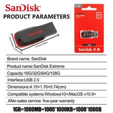 Sandisk CZ50 PENDRIVE USB2.0 FLASH DRIVE 64GB 128GB 32GB Pen Drive Usb2.0 - View 8