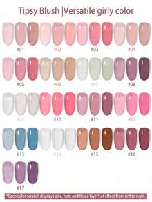 Hassleless 1pc 0.5oz (15ml) Translucent Nude Pink Gel Nail Polish - Use LED Nail Gel, Create Long-Lasting Nails In Minutes, Suitable For All Seasons - Multicolor - View 3
