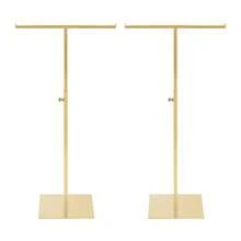YUNRUX Handbag Stand, T-Shaped Adjustable Metal Handbag Holder, Handbag Rack With Two Hooks - 2pcs - View 6