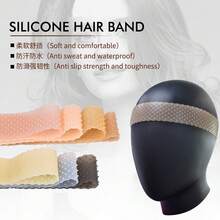 2pcs Silicone Wig Grip Bands, Anti-Slip Anti-Fall Silicone Hairbands, Elastic Fixing Grip Bands, Unisex, Suitable For Sports And Yoga, Halloween - View 3