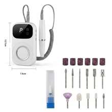 多功能 2 合 1 USB 充電式電動指甲修剪器與美甲燈－可調速便攜式指甲拋光與足部護理工具，含指甲修剪器，適用於居家美甲沙龍，專業美甲足部修型工具，專業美甲鑽機 - 彩色 - 查看 3