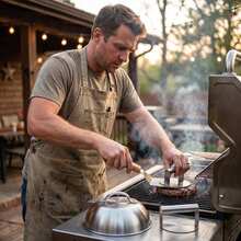 3-Piece Stainless Steel BBQ Tool Set, Portable Cooking Tools, Perfect For Outdoor Grilling, Camping And Backyard Use, Great Gift For Father's Day, Christmas And Halloween - A - View 5