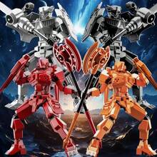 T13 Action Figure 2-Piece Set, DIY Titan 13 Warrior Figure, Multi-Joint Articulated Action Figure, Lucky 13 Collectible Toy - Multicolor - View 1