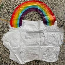 寵物游泳圈狗狗水上遊戲設備充氣水上漂浮床彩虹冰棒玩具泳池漂浮雲朵杯架 - 彩色 - 查看 8
