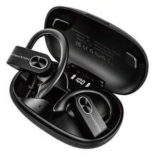 Fone De ouvido Bluetooth Sem Fio 5.3 Wireless Com Led 80mah 15h - Preto - Visão 2