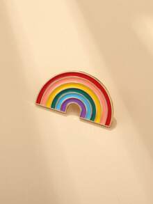 1pc Rainbow Brooch - Yellow Gold - View 1