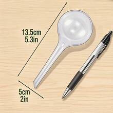 10pcs Indoor Garden Plant Automatic Watering Device, Glass-Like Transparent Round Ball Waterer - Random - View 4