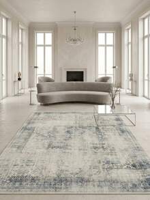 1pc Vintage American Luxury Distressed Bohemian Rectangular Soft Faux Cashmere Machine Washable Area Rug, Suitable For Living Room, Bedroom, Entrance, Bathroom, Hallway, Patio, Kitchen, Indoor/Outdoor, All-Season Large Size Floor Mat, Home Decor - Multicolor - View 2