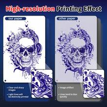 20 Sheets Easy Transfer A4 Tattoo Transfer Paper, Compatible With MO8F/TP81/P90/Pino Printers, High Definition Clear Transfer Paper, Suitable For Professional And Personal Tattoos - Tattoo Transfer Paper - View 5