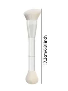 1pc Multi-Function Makeup Brush For Face, Foundation Brush, Powder Brush, Contour Brush, Blush Brush, Designed For Women, Portable Beauty Tool, Ideal For Travel - White - View 4