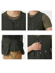 Under Armour Men's Sports Jacket APAC Urban OD Vest Jacket/Outerwear Vest For Running And Workout 1387983 - Green - View 11
