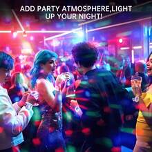 RGB Disco Wristband Light - Color-Changing LED, Vibrant Color Shifts, USB Rechargeable, Magic Ball RGB Colorful Light, Suitable For Party Decoration, Home Dancing, Karaoke, Birthday, Wedding Decoration, Family Gathering, Holiday Leisure Entertainment Atmosphere Light - Multicolor - View 9