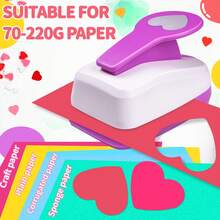 2 Inch 50mm Heart Paper Hole Puncher Cutter Tool Daily Fashion Heart Shape 2 Inch 48mm DIY Portable Suitable For Paper Crafts Cardmaking Scrapbooking For Journaling For Student - 2-inch 48mm Heart Punch - View 8