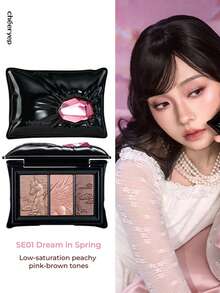 chéeryep Pillow Gem 眼影 SE01 春日夢 5.5g，3色夢幻眼影盤，鑲寶枕頭設計搭配3D壓花，柔霧與閃耀妝效，自然水潤感，持久防暈染，適合初學者，禮物首選 - SE01 Dream in Spring‌ - 查看 6