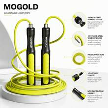 MOGOLD Professional Fitness Speed Jump Rope With Bearings, Adult Fat Burning Indoor Aerobic Workout Equipment - T105 - View 2