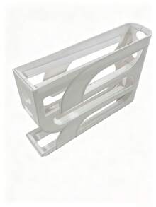 1pc Automatic 4-Tier Egg Rack, Self-Rolling Egg Dispenser, Stackable Egg Storage Box; Suitable For Refrigerator And Countertop; Easy To Clean, Washable, Space-Saving; Egg Storage Container, Refrigerator Organizer, Kitchen Accessory - Multicolor - View 8
