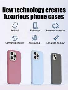 VRNOEI 新款奢華軟質淡黃色防震手機殼，適用於 iPhone 17 16 15 Pro 14 Plus 13 12 11 17 Pro Max Air，保護套，時尚設計，高品質吸震材質 - 淺黃色 - 查看 4